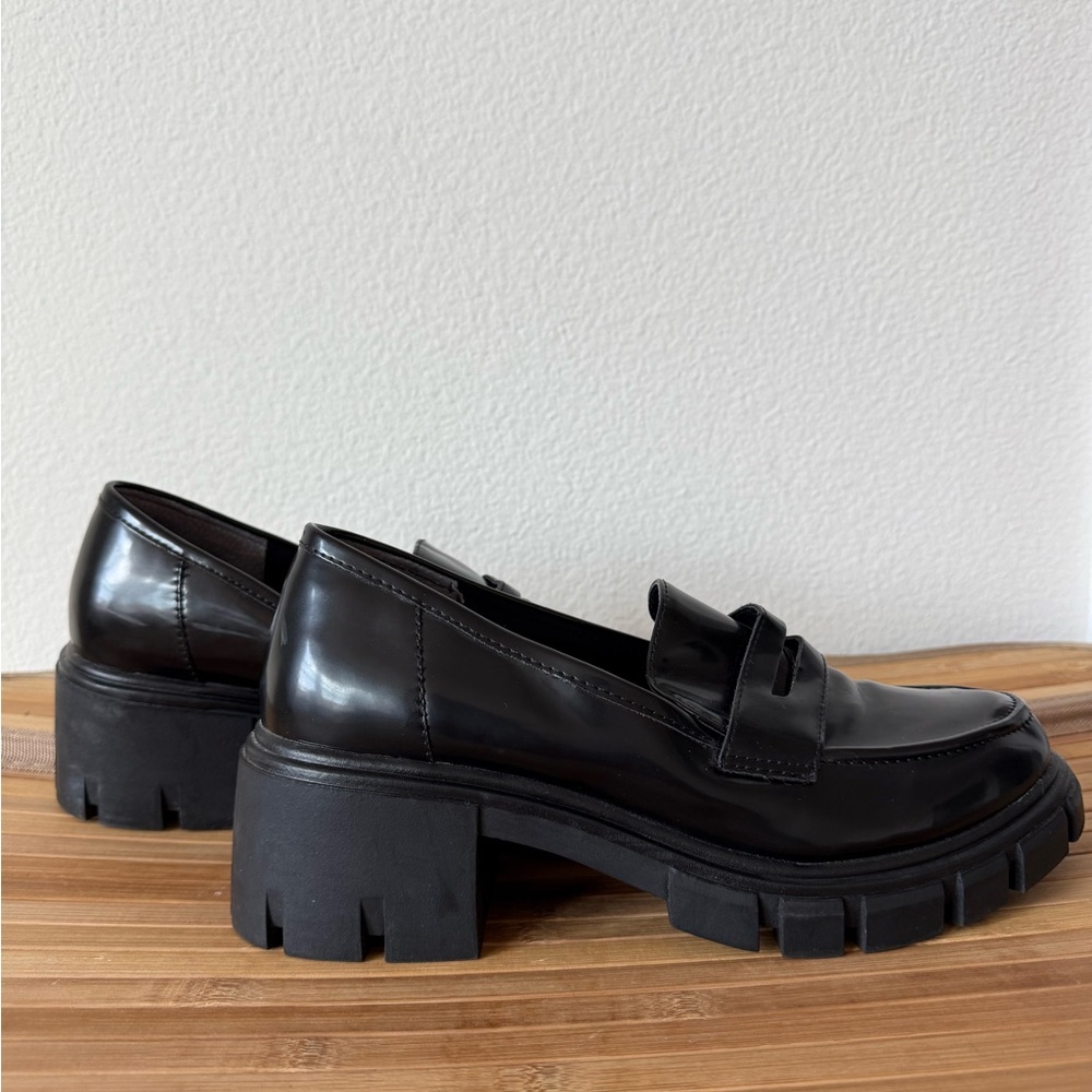 Crown Vintage Black Chunky Loafers